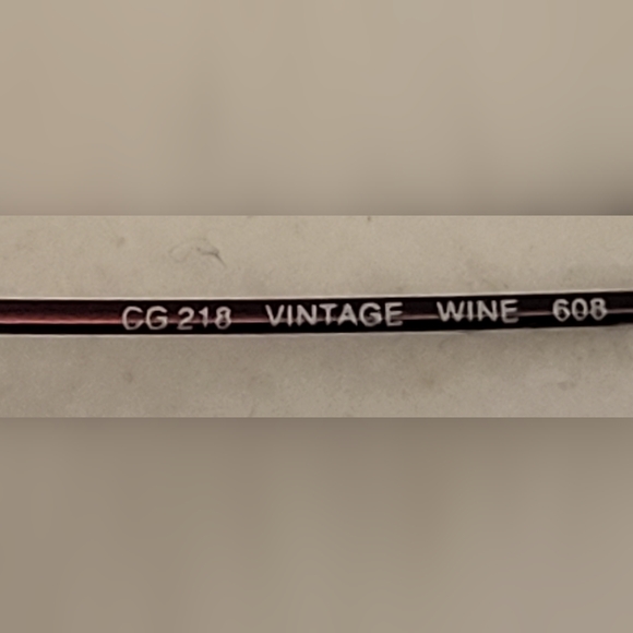 Covergirl wire frame eye glasses,  vintage wine color main image 5